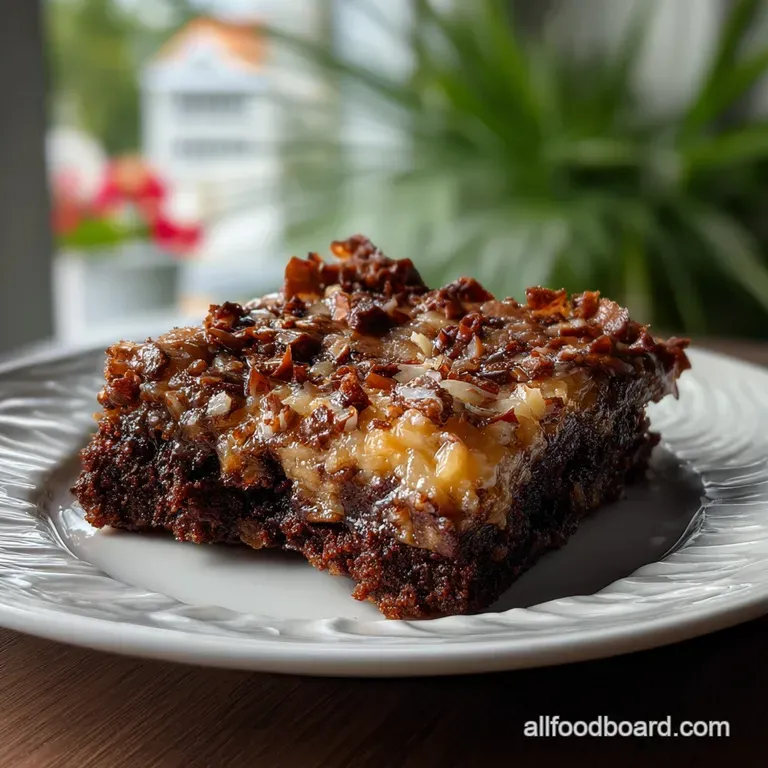 Amazing German Chocolate Brownies Recipe