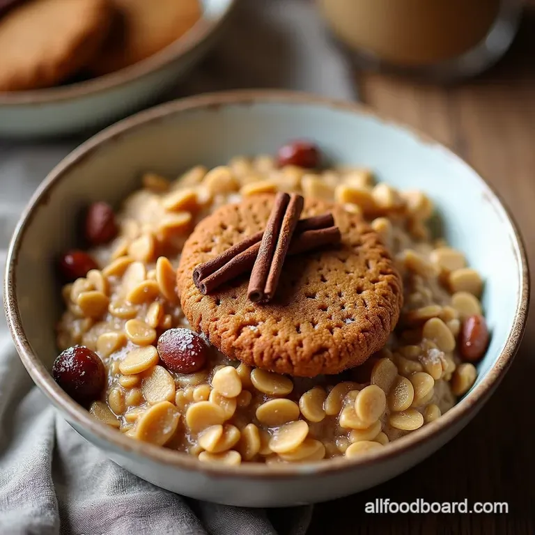 Wake Up Smell the Spices Gingerbread Cookie Overnight Oats