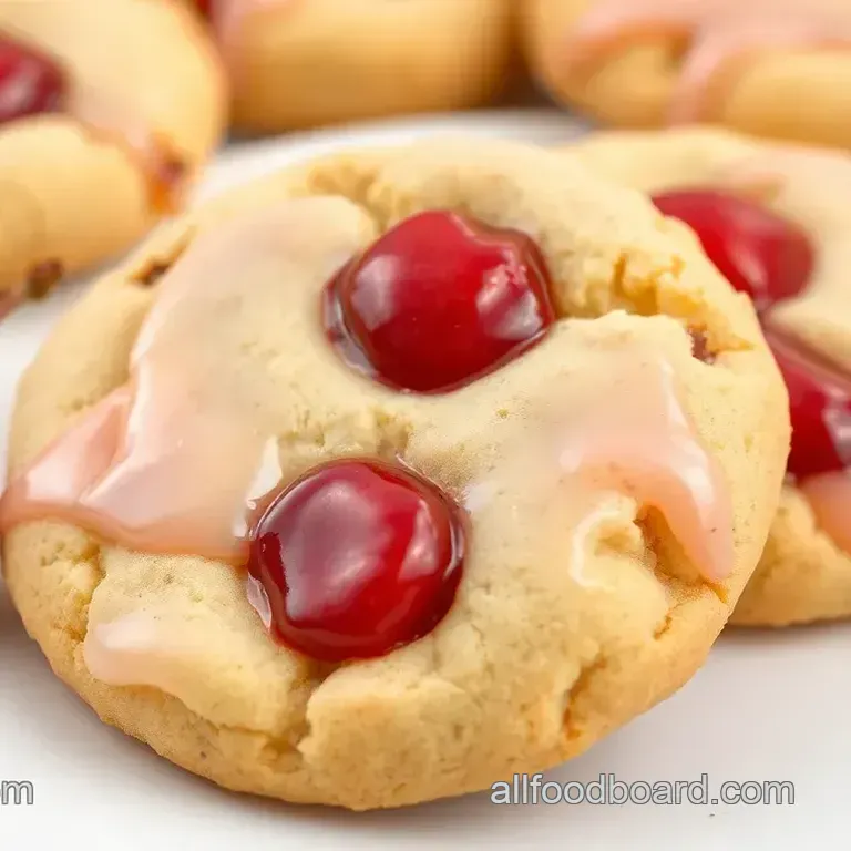 Glaze Cherry Cookies with Sweet Cherry Delight