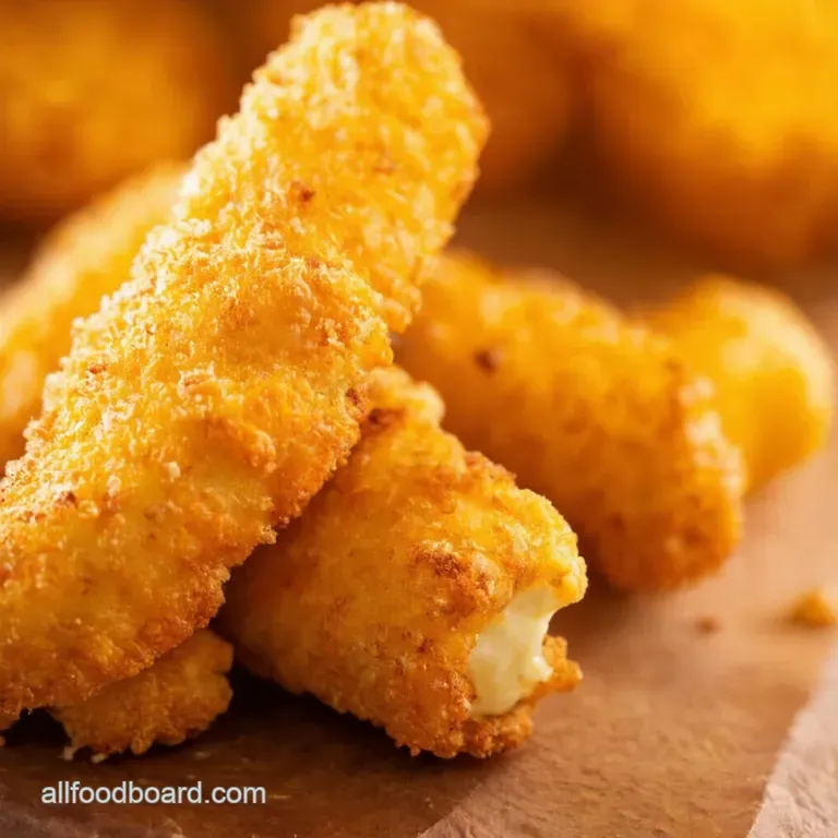 Golden Crunch Mozzarella Sticks presentation