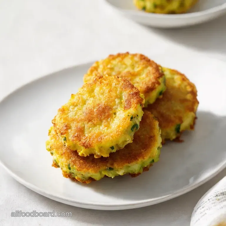 Golden Zucchini Parmesan Fritters