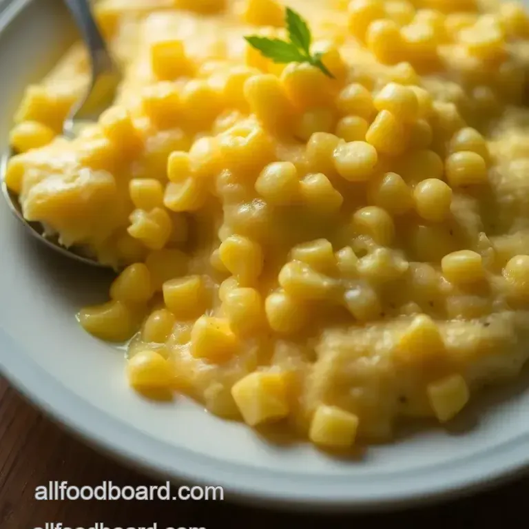 Grandma' s Classic Corn Pudding presentation