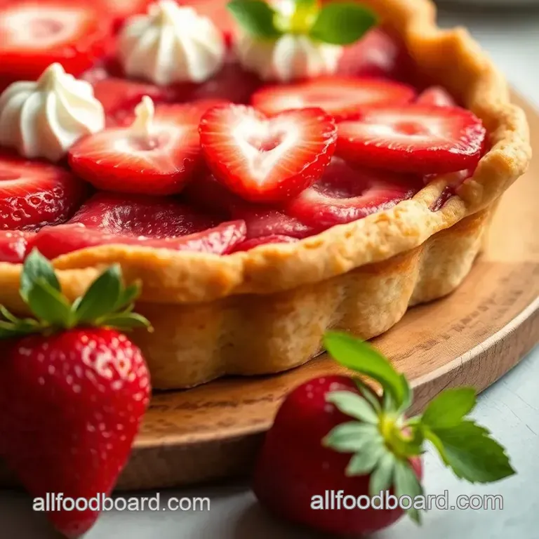 Grandma' s Classic Strawberry Pie (with a Chef' s Touch) presentation