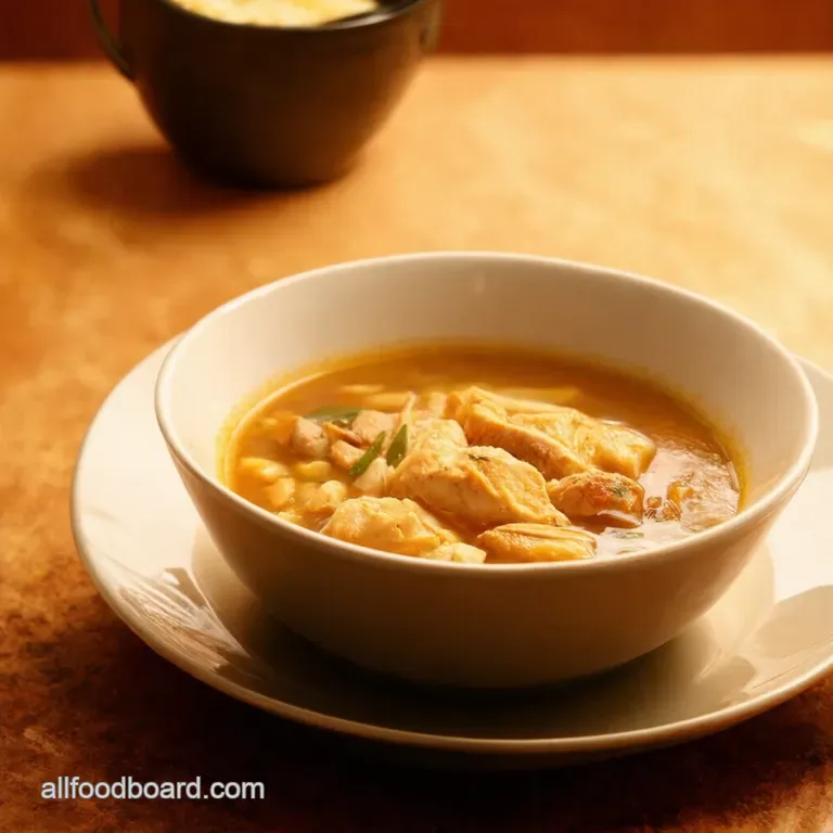 Grandmas Easy Chicken Noodle Soup presentation