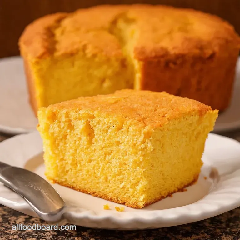 Grandmas Southern Comfort Buttermilk Cornbread presentation