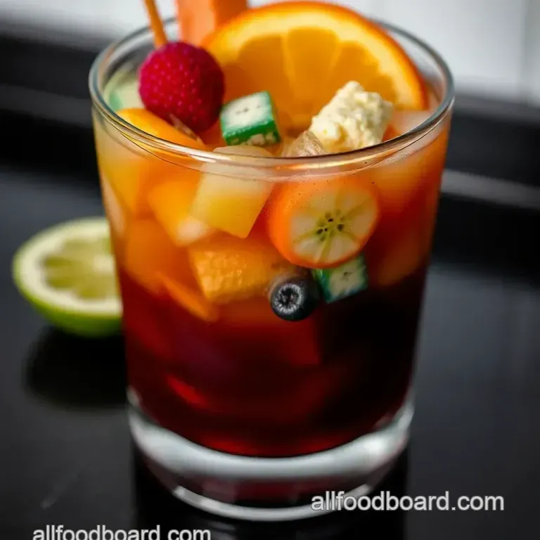 Grateful Dead Cocktail: A Colorful Tribute in a Glass presentation