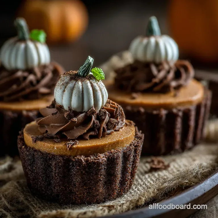 Halloween Desserts: Grave Diggers Deluxe Chocolate Pumpkin Mousse Cups