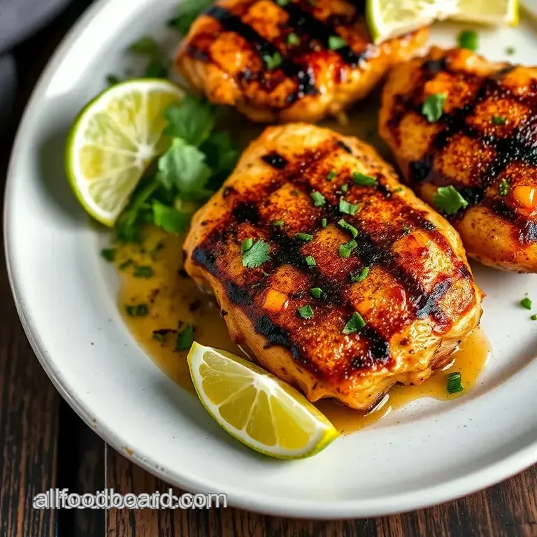 Pollo Loco: Grilled Chicken with Citrus Flavor presentation