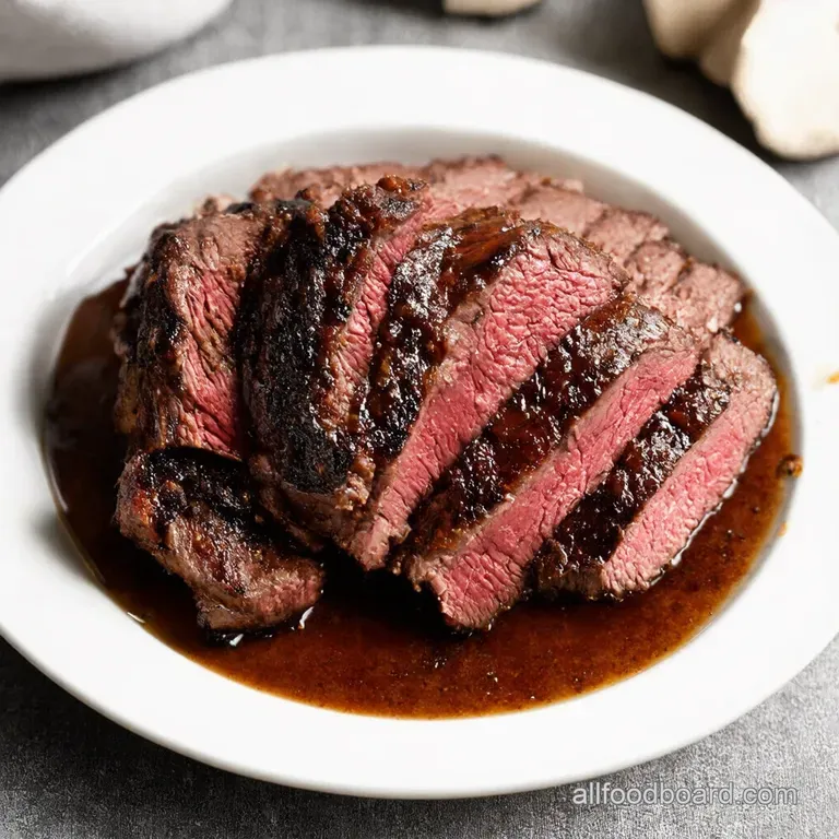 Grilled Balsamic Garlic Flank Steak