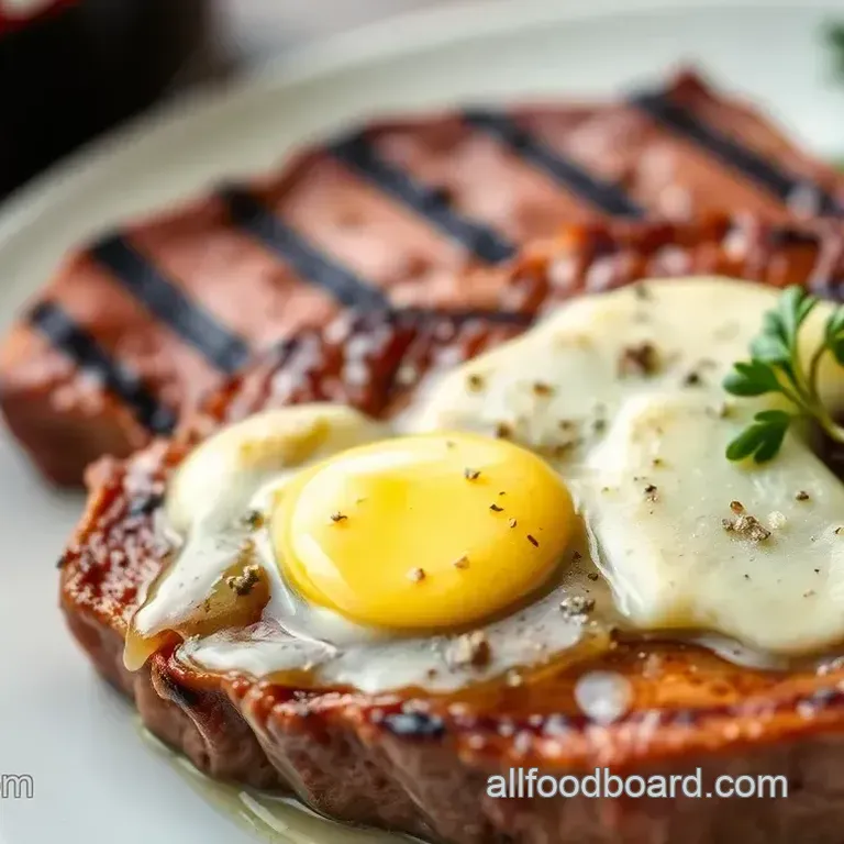 Grilled Beef Loin Flat Iron Steak with Garlic Herb Butter