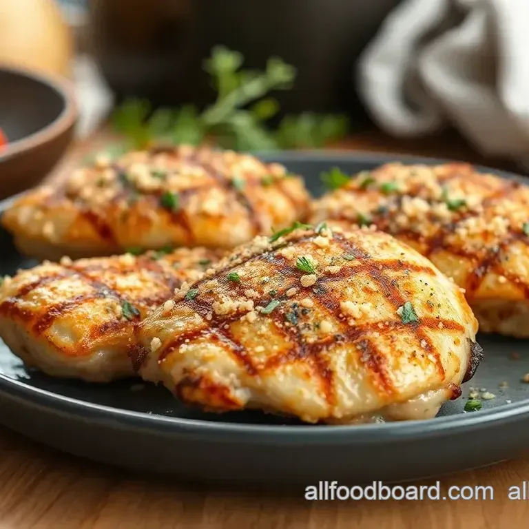 Easy & Juicy Grilled Chicken with Garlic Parmesan Crust: My Family Favorite Grilled Chicken with Garlic Parmesan Crust