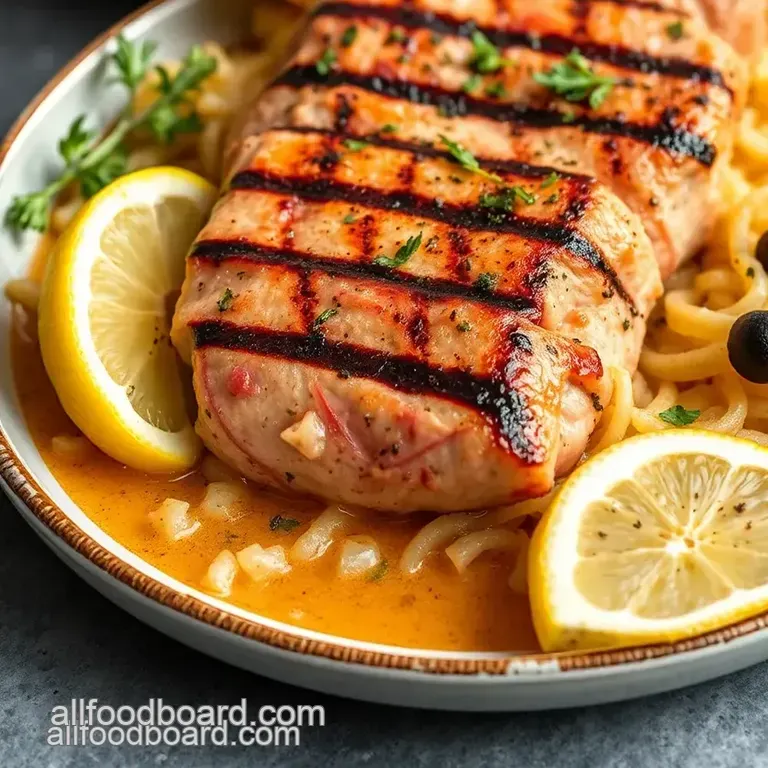 Grilled tuna ancient greek food: 5 Easy Steps for a Delicious Meal! presentation