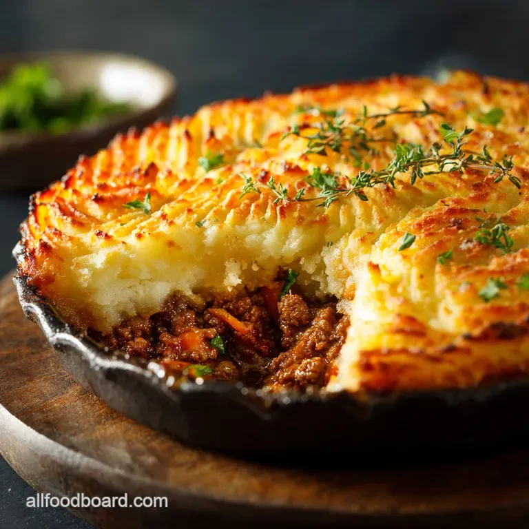 Ground Beef Dinner Recipes: the Ultimate Savory Cottage Pie presentation