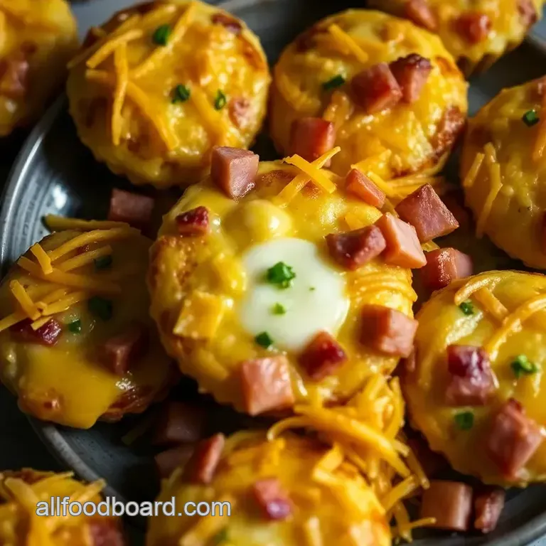 Ham & Cheese Egg Muffins presentation
