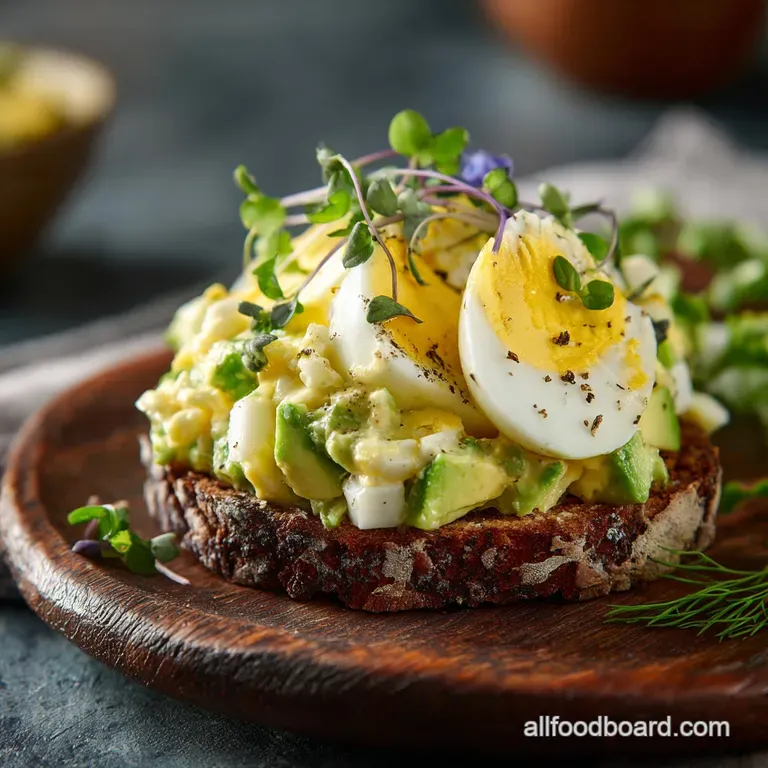 Avocado Egg Salad: the Creamy Healthy and Mayo-Free Classic presentation