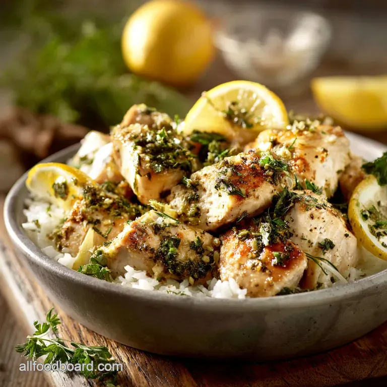 Healthy Meal Prep Recipes: Sunny Lemon-Herb Chicken Farro Power Bowls presentation
