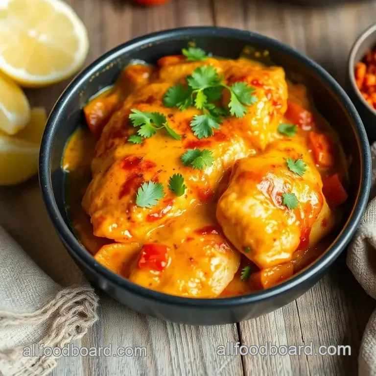 Cheesy Baked Chicken Fajitas Casserole presentation