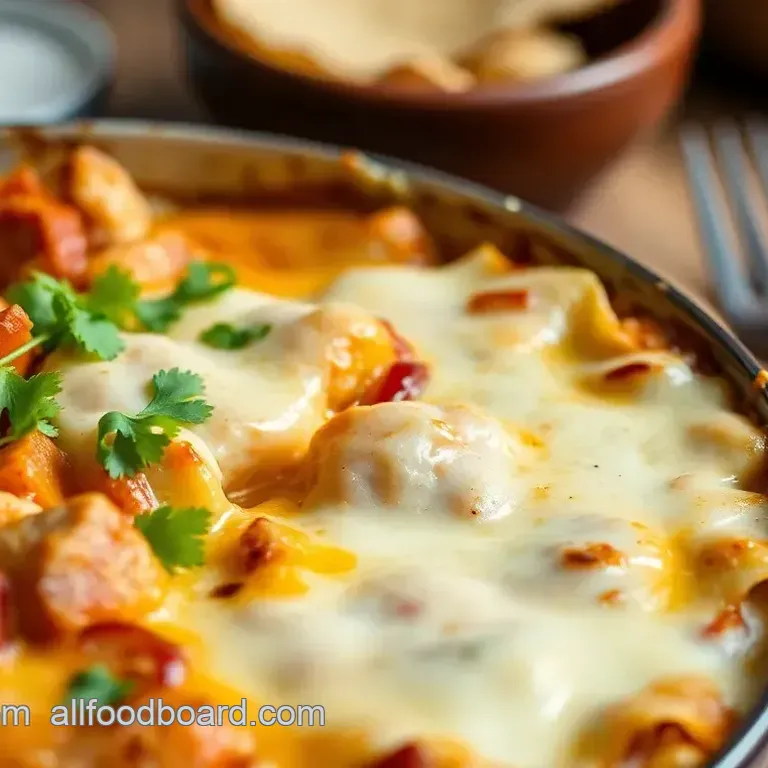 Cheesy Baked Chicken Fajitas Casserole