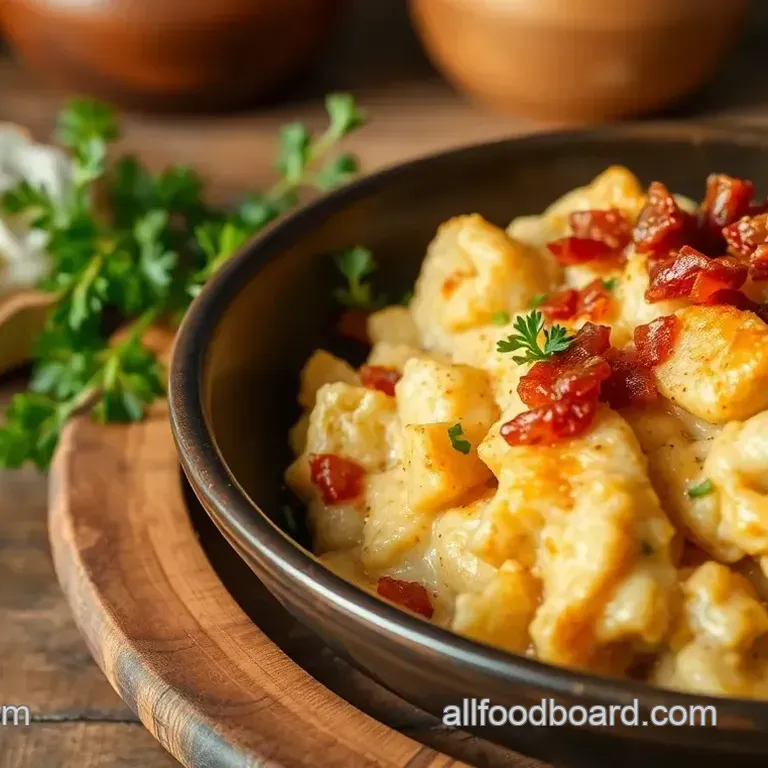 Easy & Comforting Bake Chicken Casserole with Turkey Bacon: A Family Favorite Bake Chicken Casserole with Turkey Bacon