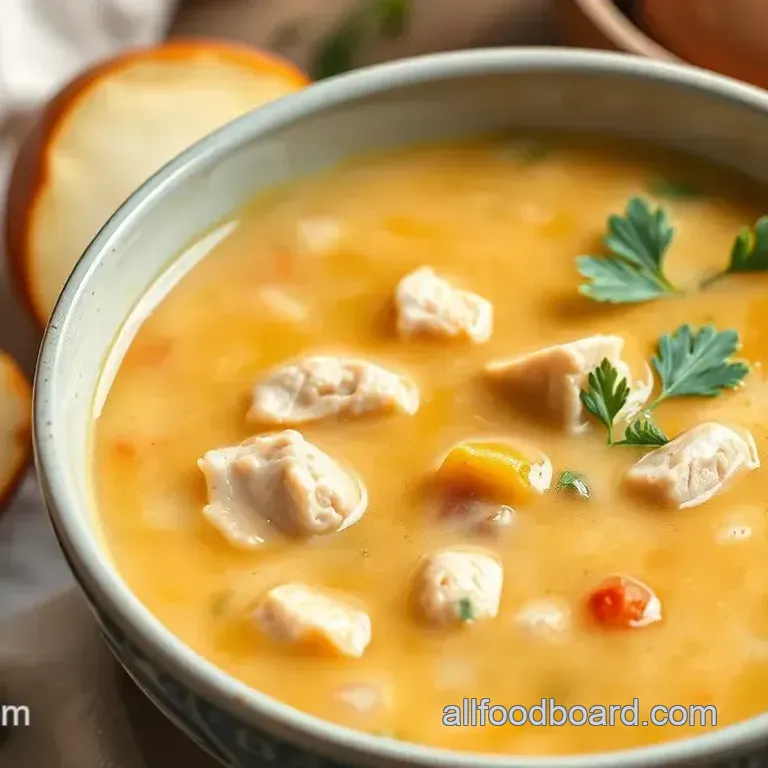 Warm My Heart: Easy Chicken Soup with Creamy Flavor on a Chilly Day Easy Chicken Soup with Creamy Flavor