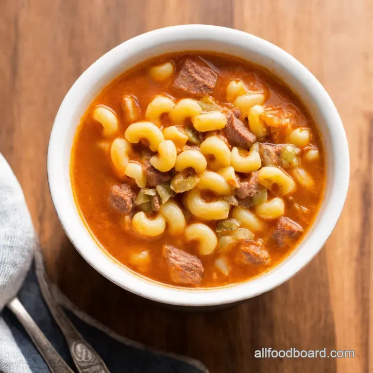 Hearty Hamburger Macaroni Soup Your New Comfort Food Champion