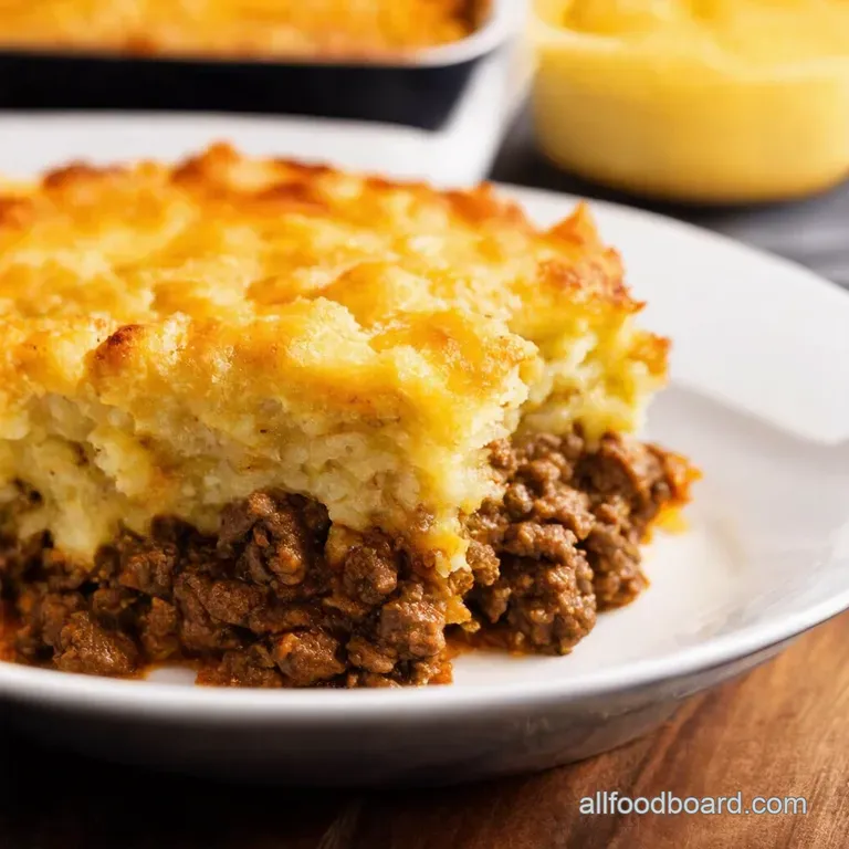 Hearty Hobo Casserole Ground Beef Potato Bake presentation