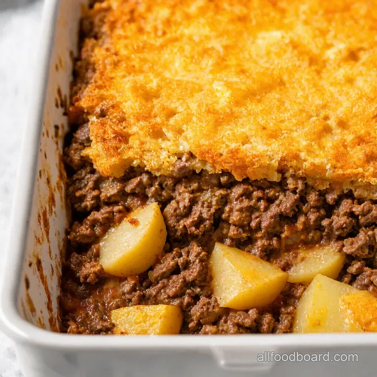 Hearty Hobo Casserole Ground Beef Potato Bake