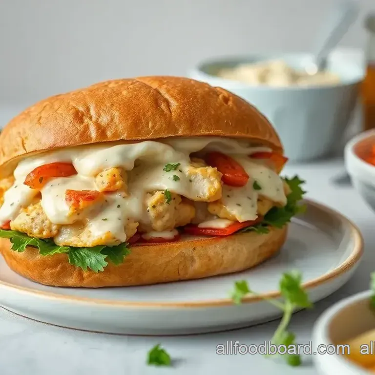 Easy & Flavorful Slow Cooker Chicken Ranch Sandwiches: A Family Favorite Slow Cooker Chicken Ranch Sandwiches: A Flavorful Delight
