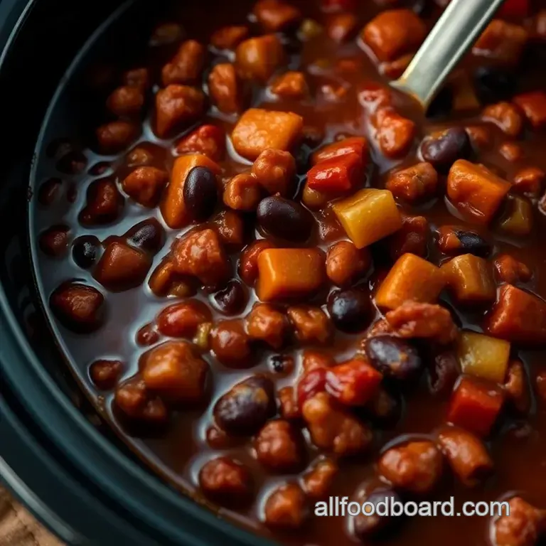Hearty Slow-Cooker Chili: A Flavor-Packed Comfort Food presentation