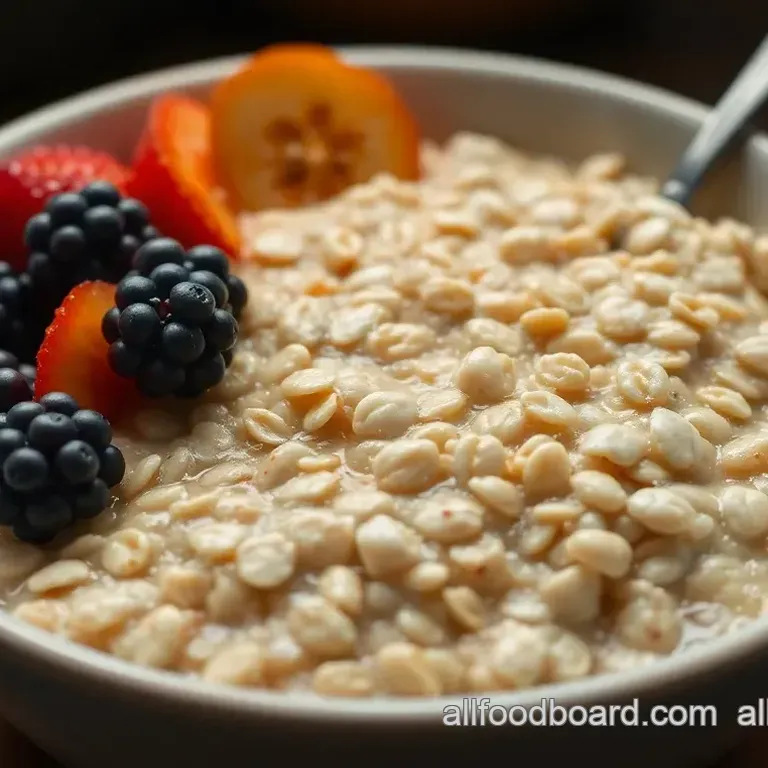 Hearty Steel Cut Oats with Seasonal Fruits and Nuts