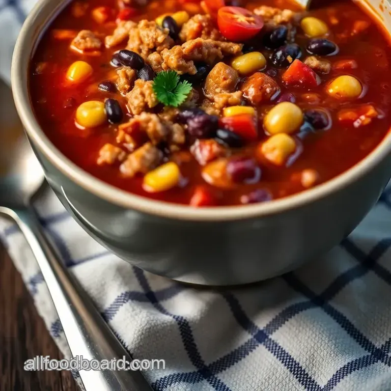Hearty Taco Soup: A Flavor-Packed Comfort in a Bowl presentation