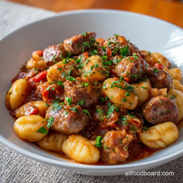 Sausage Gnocchi Soup: Hearty Tuscan Supper Recipe presentation