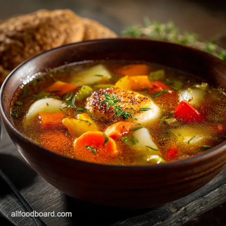 The Chefs Hearty Vegetable Soup: a Proper British Bowl presentation