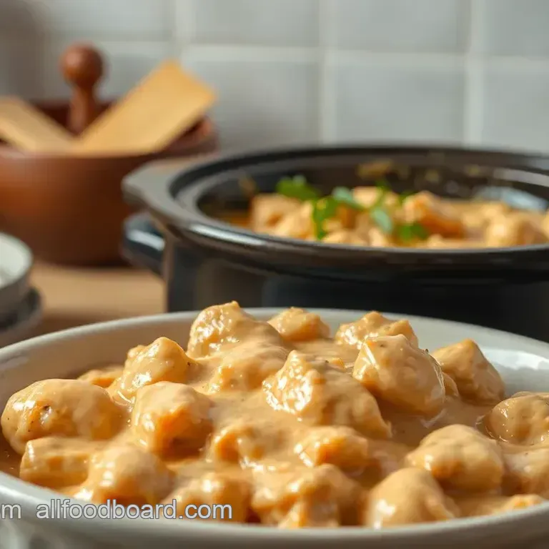 Crockpot Chicken Creamy Delight