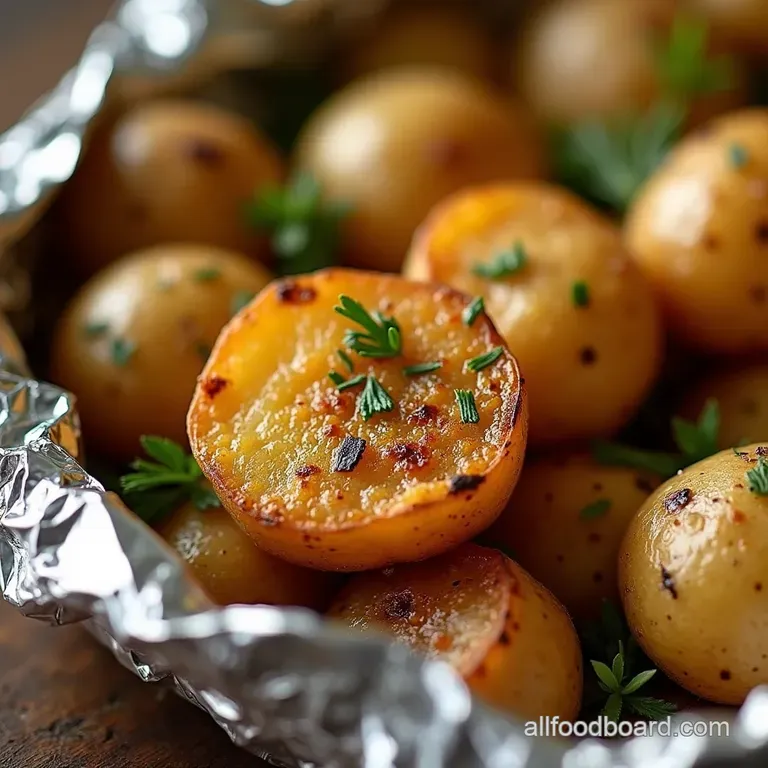 Smoky Summer Herb Garlic Foil Packet Potatoes The Ultimate Grill Sidekick presentation
