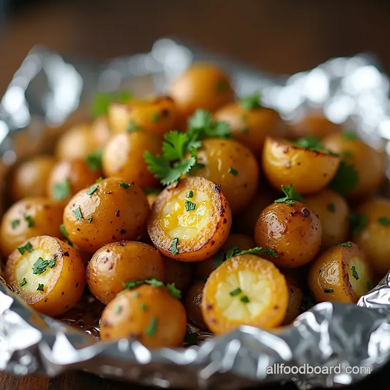 Smoky Herb Garlic Foil Packet Grilled Potatoes Recipe Smoky Summer Herb Garlic Foil Packet Potatoes The Ultimate Grill Sidekick