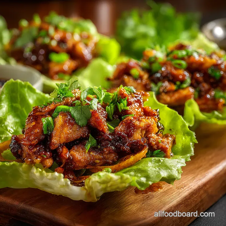 Hoisin Chicken Lettuce Wraps A Flavor Explosion
