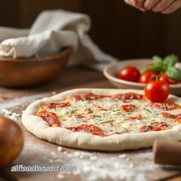 Quick and Easy Pizza Dough: Knead for Chewy Perfection! presentation