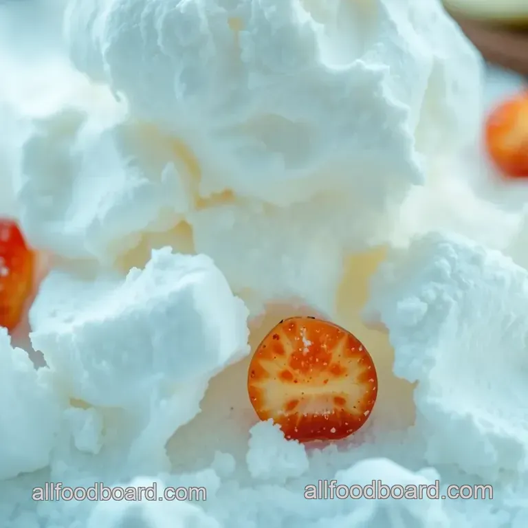 Homemade Snow Cream presentation