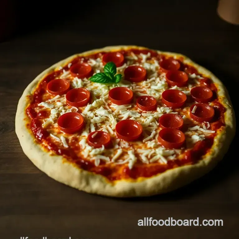 Hot Honey Pepperoni Ricotta Pizza presentation
