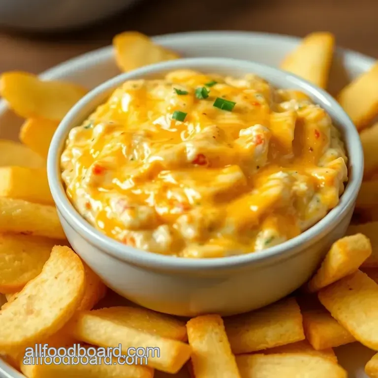Hot &#039 n&#039 Cheesy Crab Dip presentation