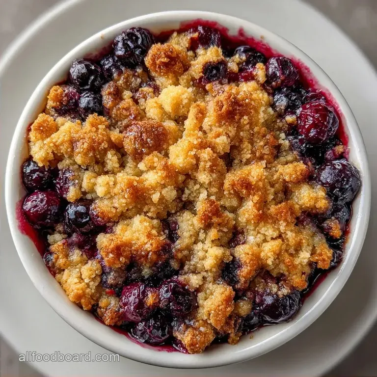 Quick Huckleberry Buckle: Rustic and Tart