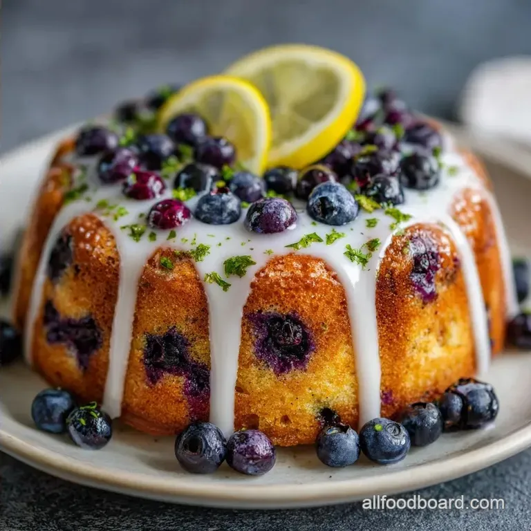 Huckleberry Cake Lemon Glaze: Tender and Rustic