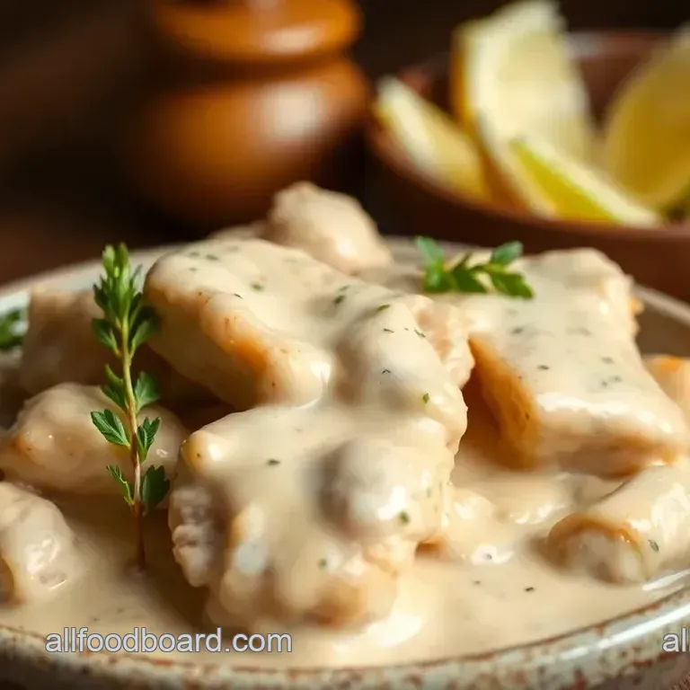 Sautéed Chicken with Creamy Sauce Delight