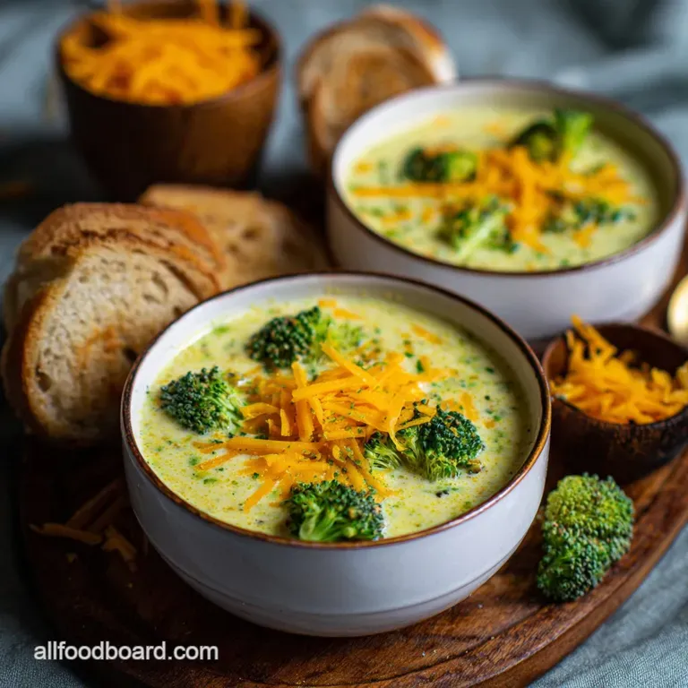 Instant Pot Broccoli Cheese Soup in Minutes with Sharp Cheddar