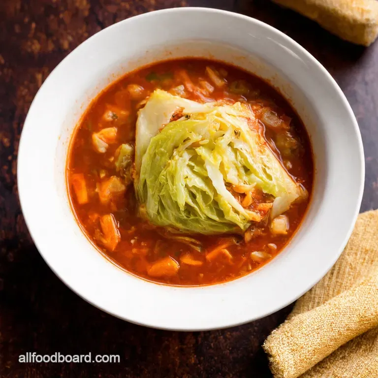 Instant Pot Unstuffed Cabbage Roll Soup presentation