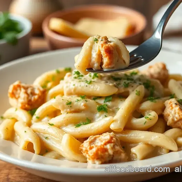 Creamy Penne Crack Chicken Delight
