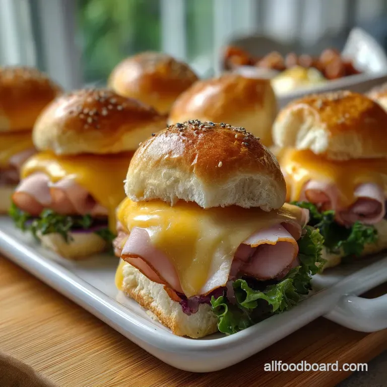 Irresistible Ham and Cheese Sliders Perfect presentation