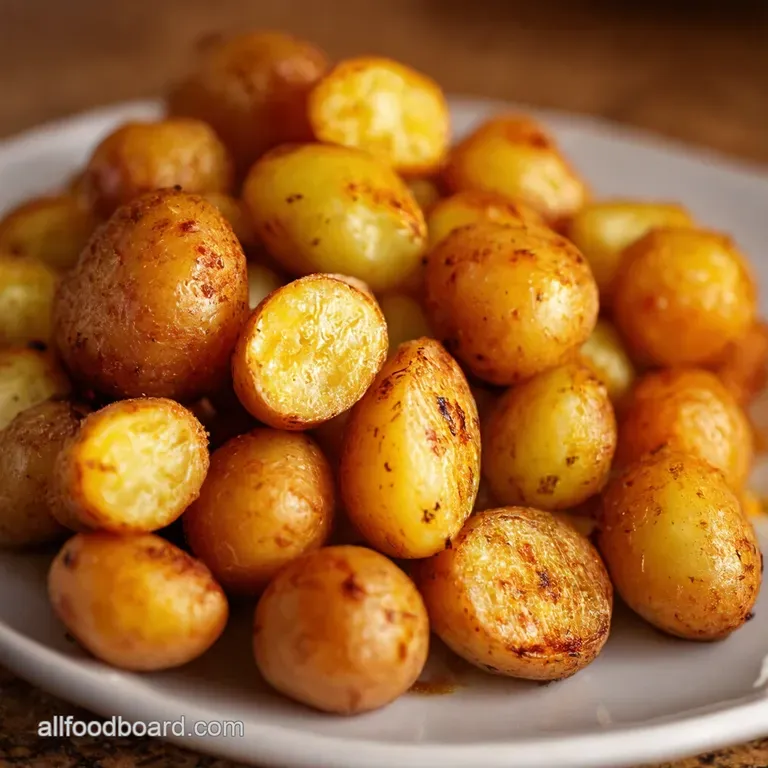 Irresistibly Crispy Roasted Baby Potatoes A Perfect Side Dish presentation