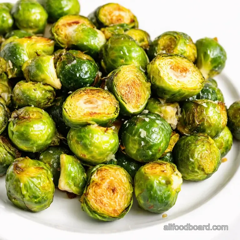 Irresistibly Garlicky Parmesan Roasted Brussels Sprouts